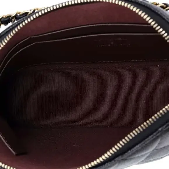 Chanel Cc Dome Zip Clutch With Chain #241946C38B - Picture 5 of 7